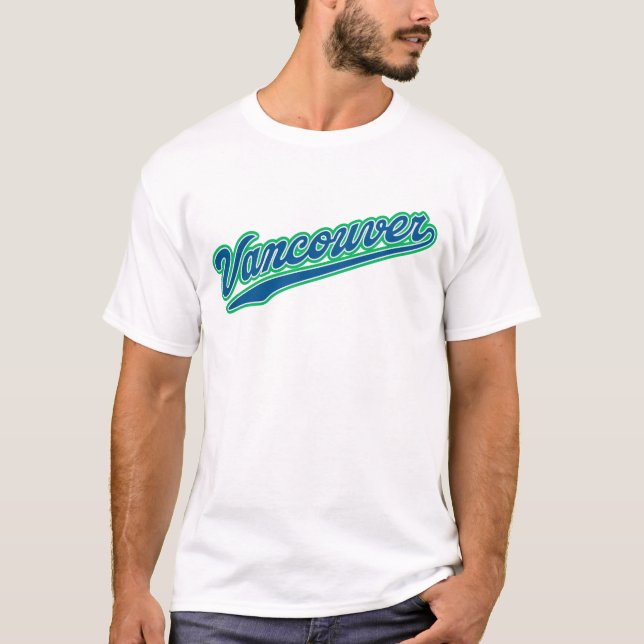 Vintag Vancouver T - Shirt - Retro City Style (Vorderseite)