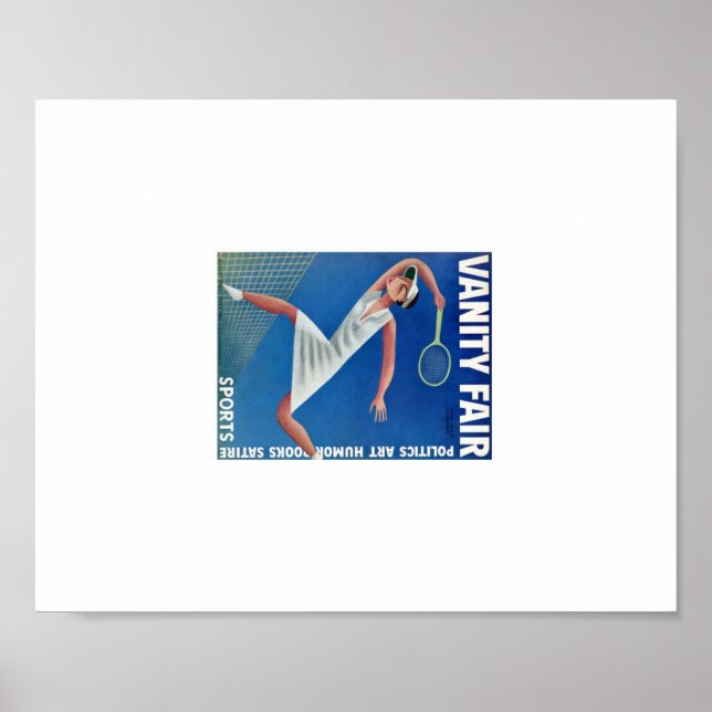 Vintag Vanity Fair Tennis Ad Poster (Vorne)