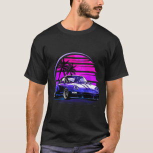 Vintag Vaporwave Retro Sunset 80er Car T-Shirt