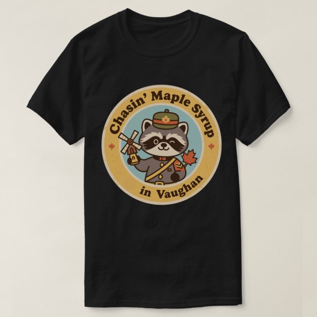 Vintag Vaughan Ontario Ahornsaft T-Shirt (Design vorne)