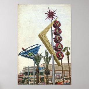 Vintag Vegas Neon Sign Poster