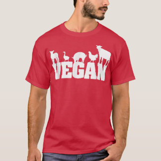 Vintag Vegetarier Gewitter Vegetarier Retro Vegan T-Shirt