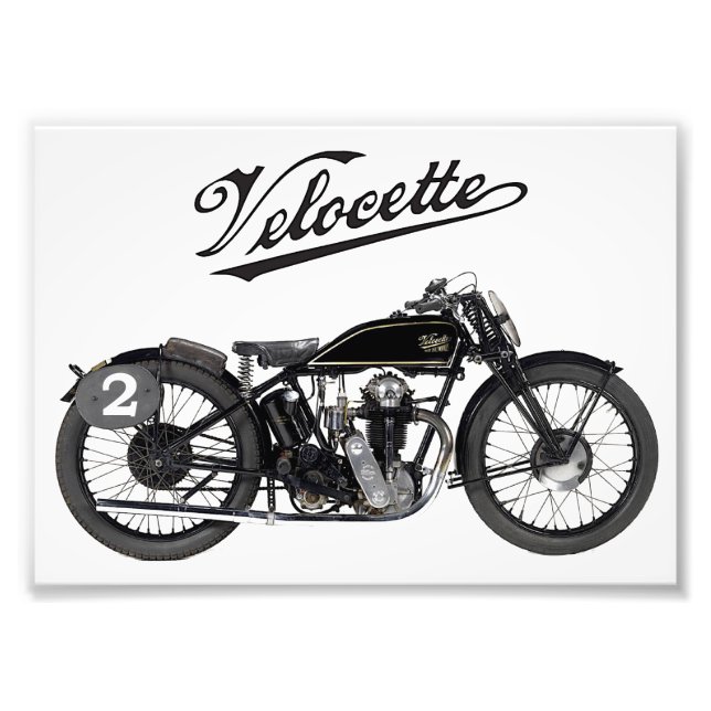 Vintag Velocette Motorrad / England Fotodruck (Vorne)