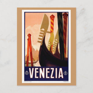 Vintag Venezia Postkarte