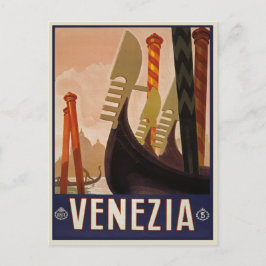 Vintag Venezia | Reiseplakat Venedig Italien Postkarte
