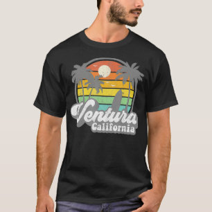 Vintag Ventura Beach California CA Surfbrett Retro T-Shirt