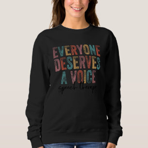 Vintag verdient jeder die Sprache Pa Sweatshirt
