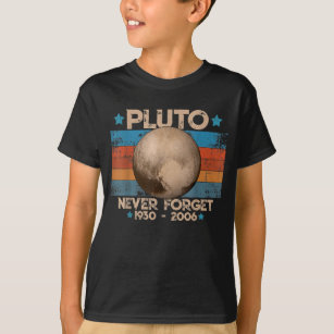 Vintag Vergessen Sie niemals die Pluto Nerdy Astro T-Shirt