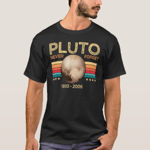 Vintag Vergessen Sie niemals Pluto Nerdy Astronomy T-Shirt