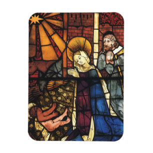 Vintag verkettete Krippe aus Glas; Renaissance Magnet