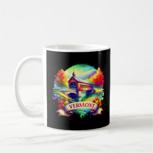 Vintag Vermont Map T-Shir - Retro Retro us Staat Kaffeetasse