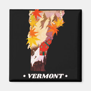 Vintag Vermont Staat Magnet