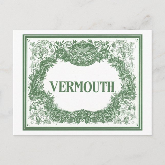 Vintag Vermouth Postkarte (Vorderseite)