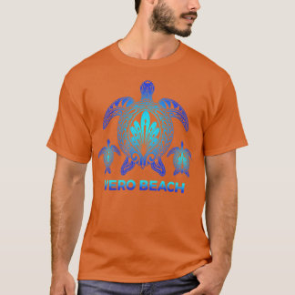 Vintag Vero Beach Florida FL Turtle Souvenirs T-Shirt