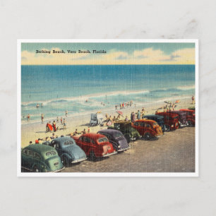 Vintag Vero Beach, Florida Postkarte