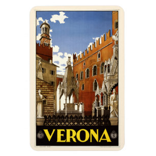Vintag-Verona-Italien-Magnet Magnet
