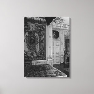 Vintag Versailles Palace Louis XV Bed Kammer Leinwanddruck