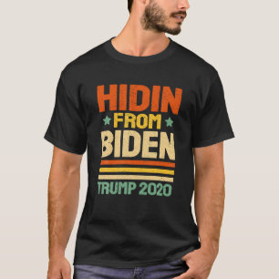 Vintag versteckt sich vor der US-Flagge von Trump T-Shirt