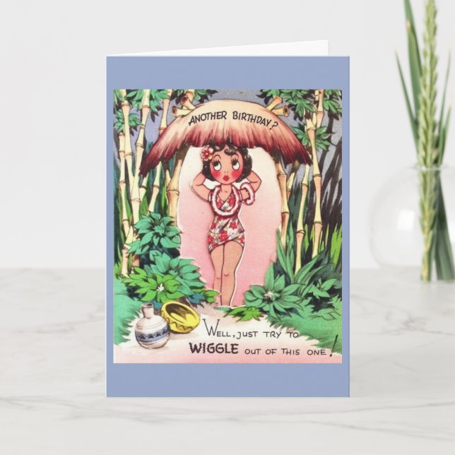 Vintag- Versuchen Sie nicht, diesen Geburtstag zu  Karte (Vorderseite)