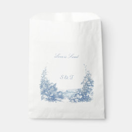 Vintag Verziert-blau-weiß Geschenktütchen