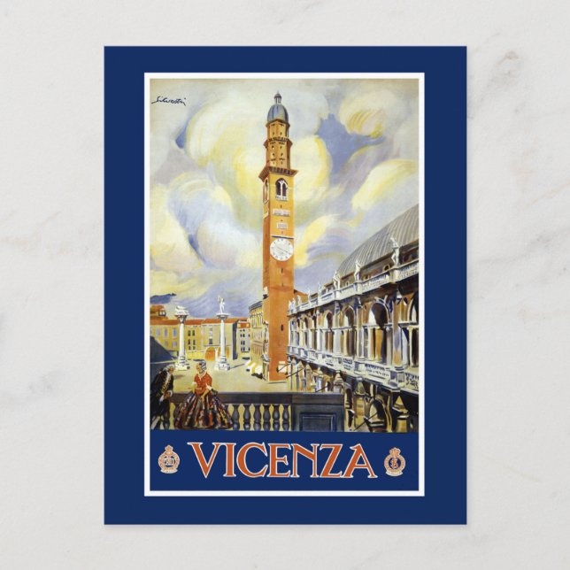 Vintag Vicenza Italien Reisen Postkarte (Vorderseite)