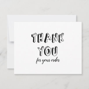 Vintag Vielen Dank für Ihre Bestellungsermäßigung