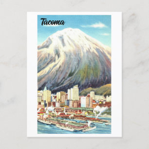 Vintag View of Tacoma, Washington, Postkarte