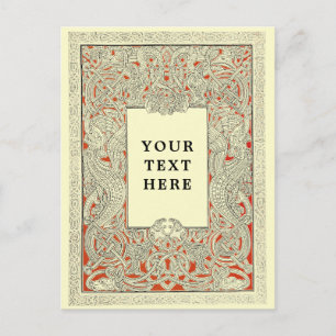 Vintag Viking Celtic Dragon Postkarte