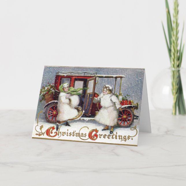 Vintag Viktorianisch, c. 1912 Weihnachten (Vorderseite)