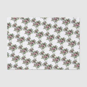 Vintag/Viktorianisch Holly Sprigs Weihnachten Seidenpapier