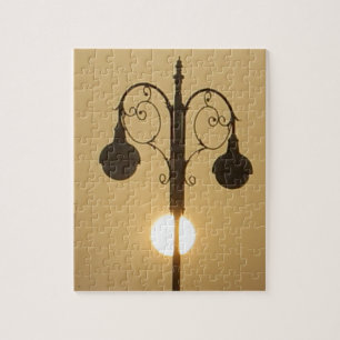 Vintag Viktorianisch Sunset Street light.png Puzzle