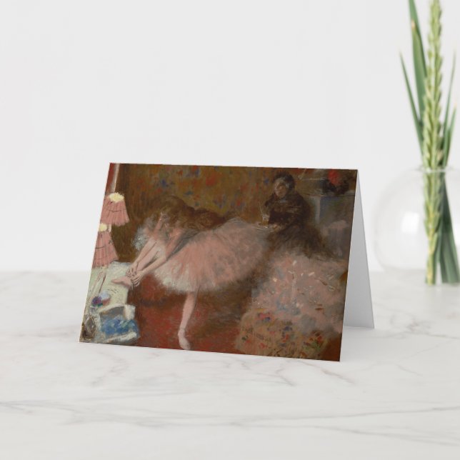 Vintag Viktorianische Coquette Forain Ballerina Karte (Vorderseite)