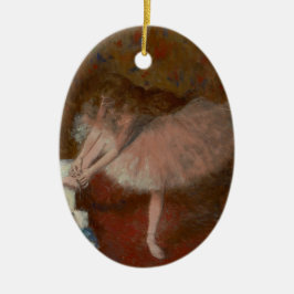 Vintag Viktorianische Coquette Forain Ballerina Keramik Ornament