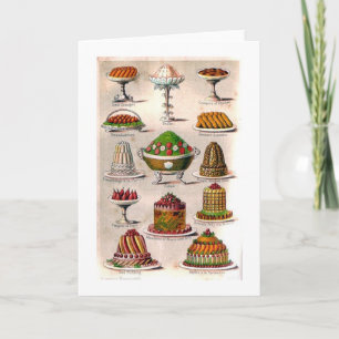 Vintag - viktorianische Nachtische, Karte