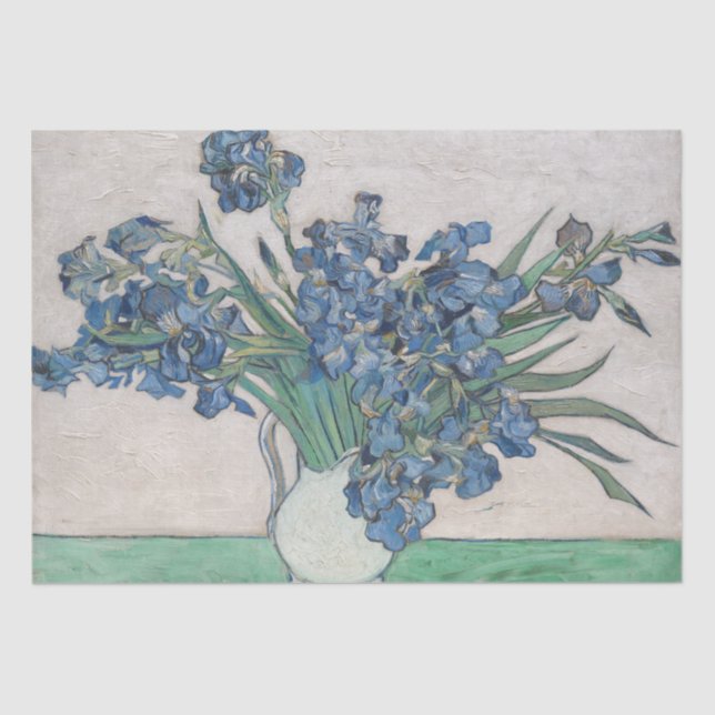 Vintag Vincent Van Gogh Irises Seidenpapier (Vorderseite)