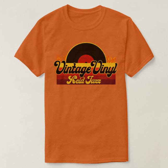 Vintag Vinyl Acid Jazz T-Shirt (Design vorne)