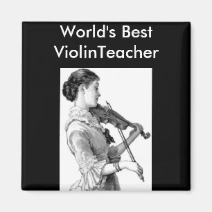 Vintag Violinist Magnet