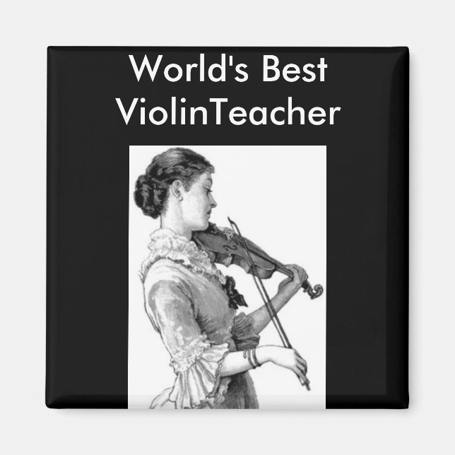 Vintag Violinist Magnet (Vorne)