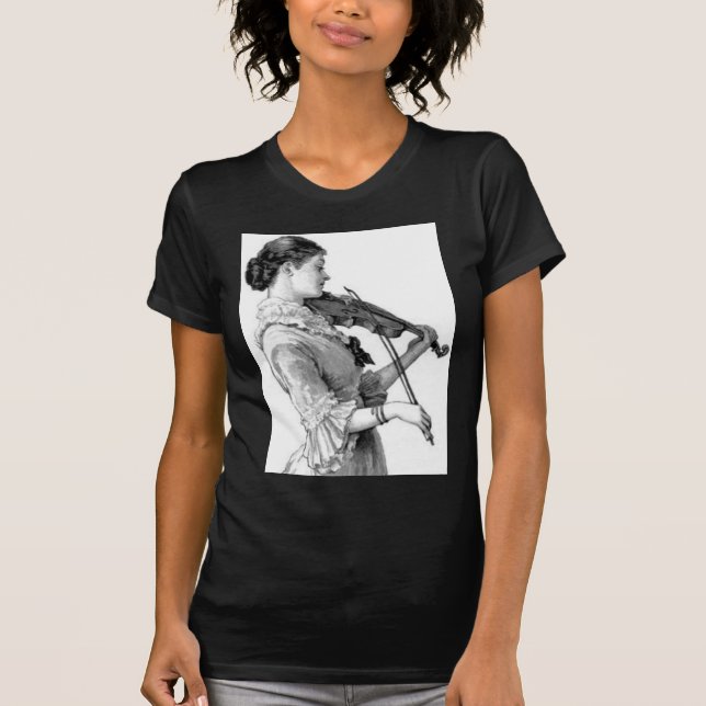 Vintag Violinist T-Shirt (Vorderseite)