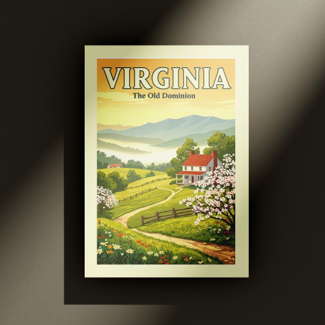 Vintag Virginia Postkarte (Von Creator hochgeladen)