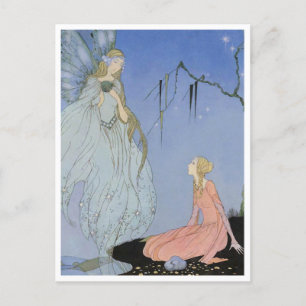 Vintag Virginia Sterrett Fairy und Prinzessin Postkarte