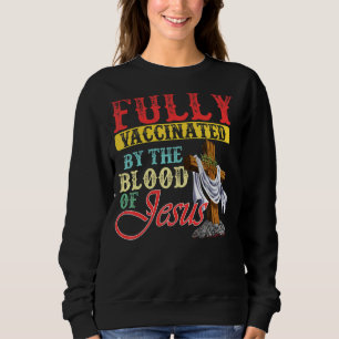 Vintag vollständig durch das Blut Jesu Christi gei Sweatshirt
