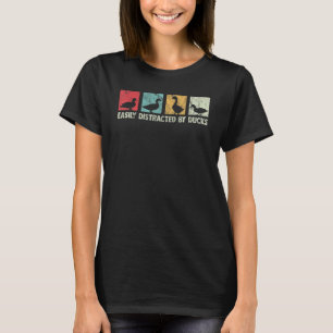 Vintag von Enten leicht abgelenkt Retro Liebhaber T-Shirt