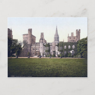 Vintag Wales, Cardiff Castle c1910 Postkarte