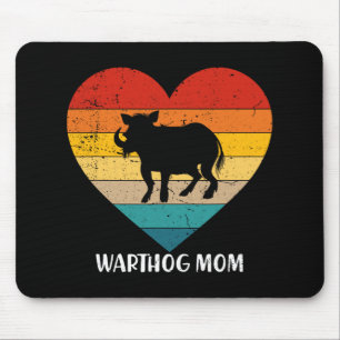 Vintag Warthog Mama Muttertagstier Mousepad