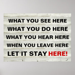 Vintag, was Sie hier sehen, was Sie hier tun, was Poster