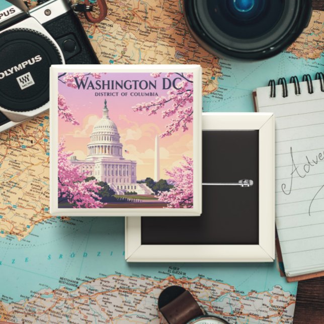 Vintag Washington D.C. Button (Von Creator hochgeladen)