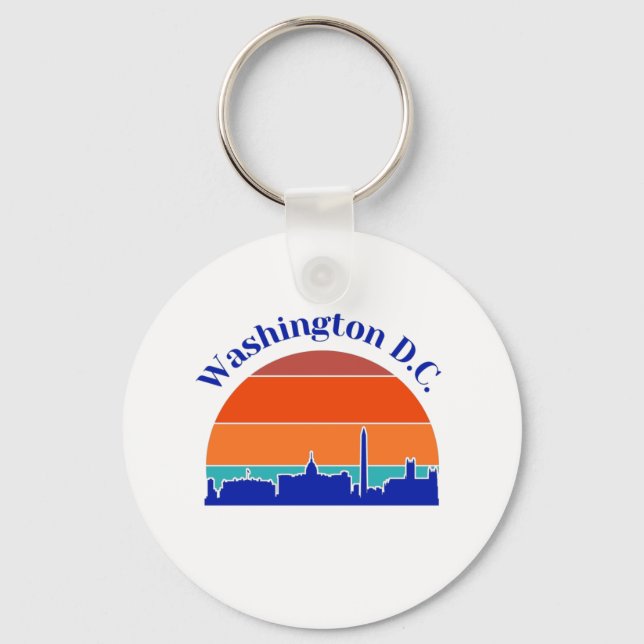 Vintag Washington D.C. Schlüsselanhänger (Vorderseite)