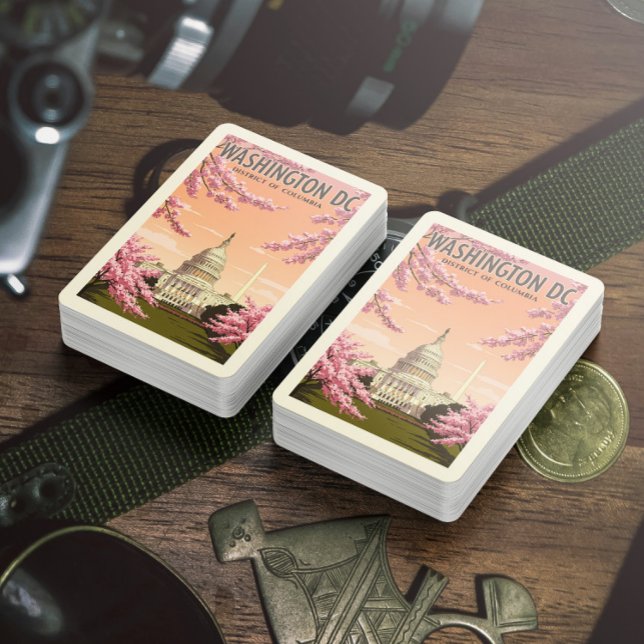 Vintag Washington D.C. Spielkarten (Von Creator hochgeladen)