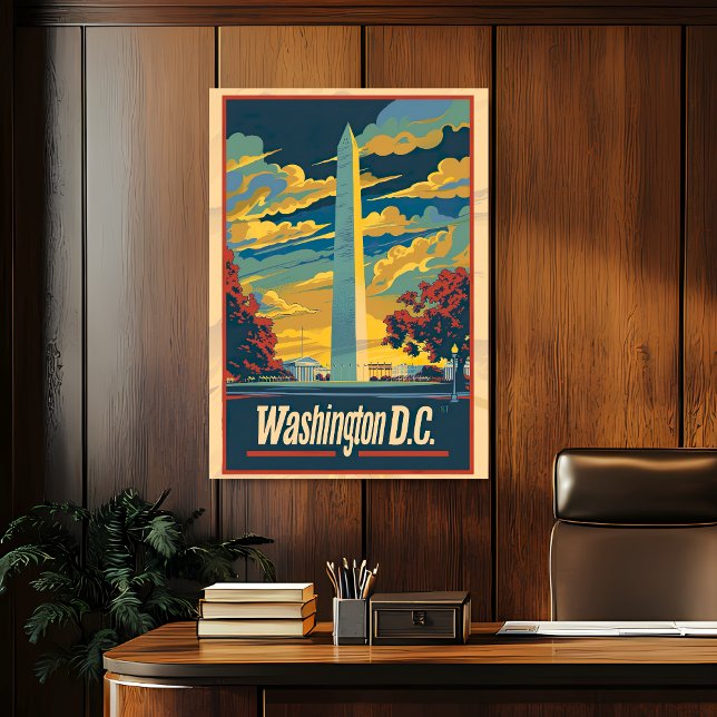Vintag Washington D.C. Travel Poster (Von Creator hochgeladen)